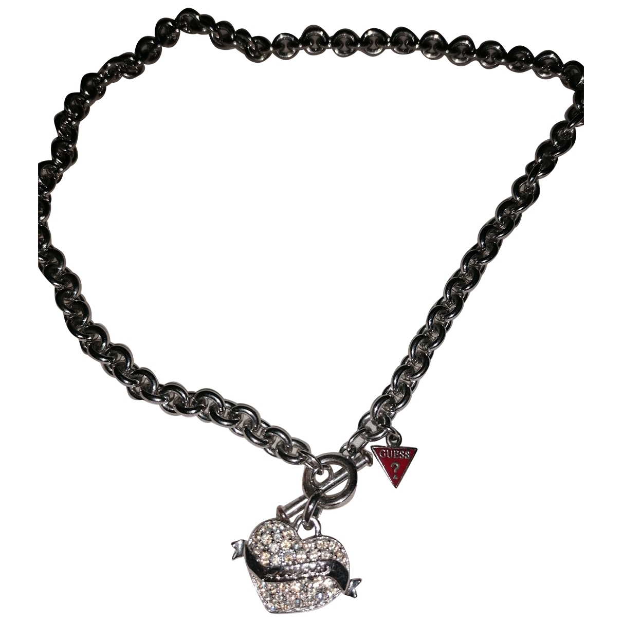 Necklace GUESS Grey in Steel - 10354390